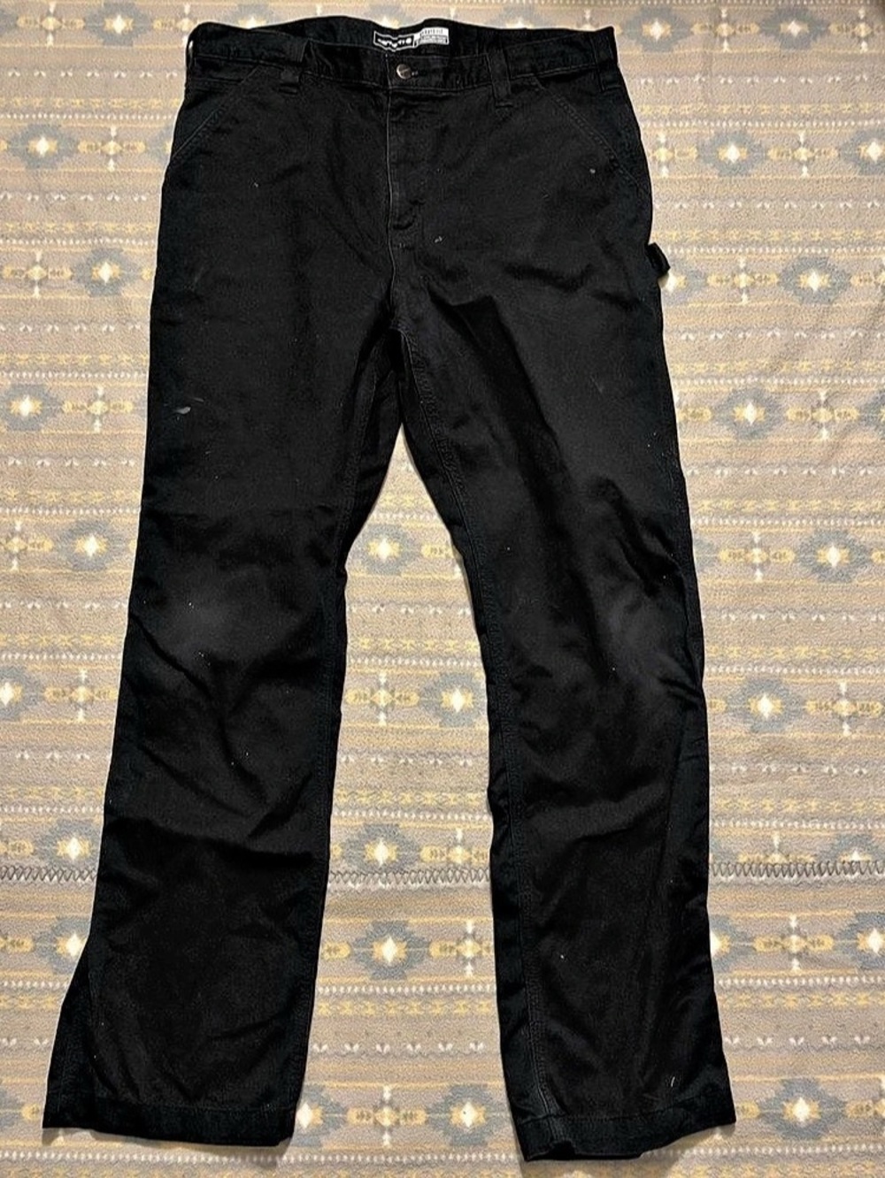 Carhartt Rugged Flex Relaxed Fit Duck Utility Work Pant Cargo Pants Black Medium